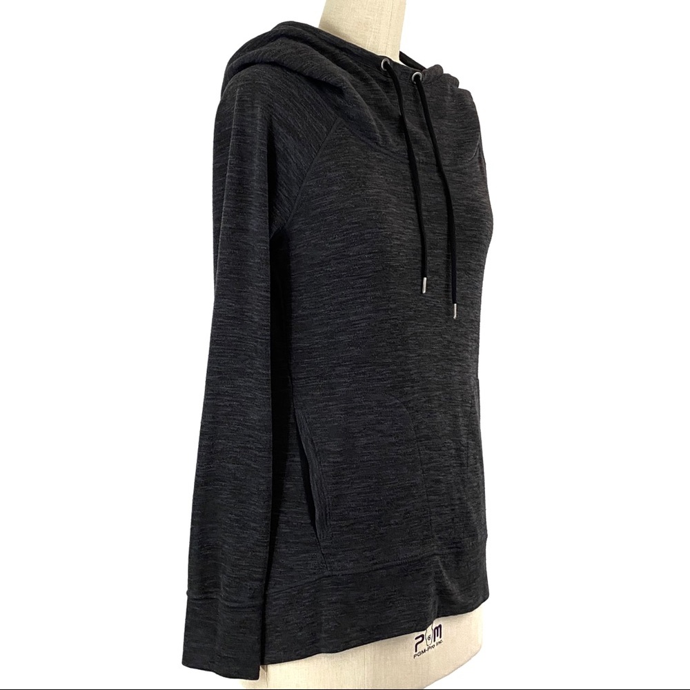 Athleta Size XS Heathered Gray Pullover Hoodie - Picture 3 of 9